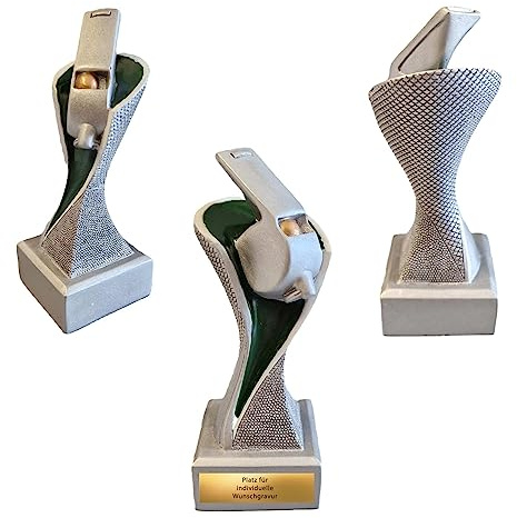eberin Schiri Pokal mit Gravur - 14,5 cm Schiedsrichter Trophäe aus Resin | Referee Wanderpokal in Silber-Bunt, individueller Wunschtext auf Gravurschild, Pfeife Design für Siegerehrung & Ringrichter