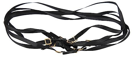 5pcs 1/10 Scala RC Tie Down Cinghie Robusto Lunghezza Regolabile Bagagli Corda Portapacchi Tie Down Cinghie per RC (Nero)