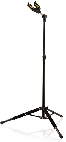 Django DG11 Stativ-Gitarrenständer, bequem für eine Vielzahl von Musikinstrumenten, eine zuverlässige und attraktive Lösung für Ihre Gitarre, Bass und andere Instrumente