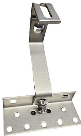 Solar Panel Tile Roof Rail Bracket Clamps Mounting Rail PV Adjustable Stainless Steel Photovoltaic Roof Hook 3-Way Adjustable