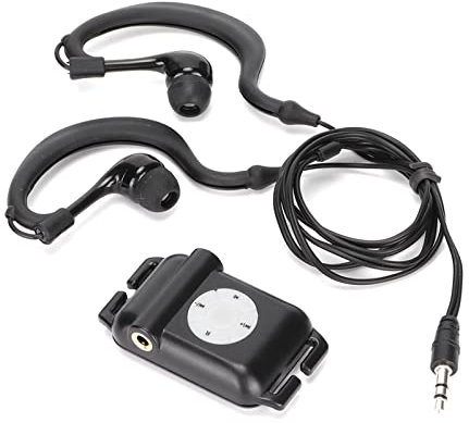 MP3 Player mit Kopfhörer für Schwimmen, Wasserdicht MP3 Musik Player mit Unterwasser Kopfhörer Verlustfrei MP3 Tragbare Musik Player, für Schwimmen und Laufen
