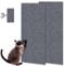 Cat Scratching Mat, 2Pcs Cat Wall Scratcher 30x100cm Wall Mounted Anti Cats Scratch Furniture Protector Self Adhesive Carpet Protector Dark Gray Scratch Pad for Floors Wall Furniture