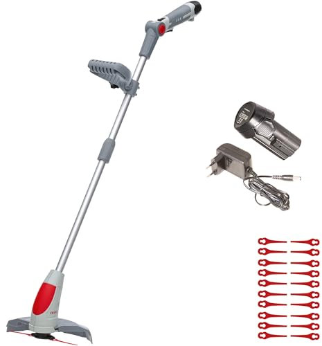 IKRA Akku Rasentrimmer IART 1224 inkl. Akku, Ladegerät & 20x Nylonmesser, leichte 1,5kg