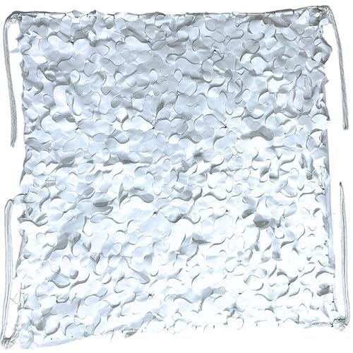 Red de camuflaje militar reforzada blanca | Alta gama | Protección solar y vela de sombreado anti-UV Terraza Pergola Jardín Caza Airsoft Cortina Deco Resistente Durable 3x4 3x5