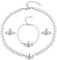 Collana Di Perle Saturno Planet Collana Di Perle Da Donna,bracciali,orecchini In Argento Con Perle Saturno Con Strass Donna Collana Di Pianeti Saturno Compleanno Anniversario Regali Di San Valentino