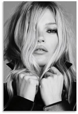 Sumooa Kate Poster Moss Model Vintage Art Poster Für Zimmer, Ästhetische Leinwand-Wandkunst, Schlafzimmer-Dekor Poster 12x18inch(30x45cm)