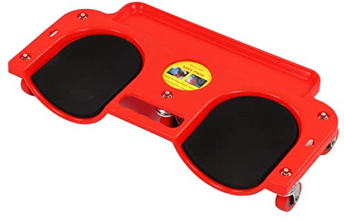 Rolling Knee Dolly Protector de Rodilleras deslizantes con 5 Ruedas giratorias Bandeja de Herramientas de reparación para mecánico Carpintero Pisos ABS Marco de Alto Impacto