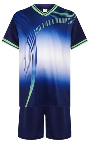 IEFIEL Barn flickor pojkar fotboll uniform tröjor set sportdräkt konkurrens sportkläder kortärmad t-shirt med korta byxor shorts basket sportset