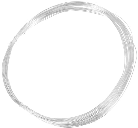 AKOOSY Filo per Gioielli in Argento Sterling Elettroplaccato per Bracciali e Collane Filo Sottile per Perline e Creazioni Artistiche Accessorio Essenziale per Fai da Te