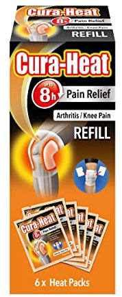 Cura-heat Arthritis Pain for Knee Refill 6 Heat Packs