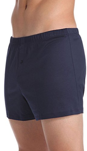 HANRO Men's Sporty Knit Boxer, Midnight Navy, XX-Large