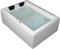 Doppel Whirlpool Badewanne Olymp Profi MADE IN GERMANY 190 x 140 cm mit 24 Massage Düsen + LED Beleuchtung Licht + Heizung + Ozon Desinfektion + dhW + OHNE Armaturen Eckwanne rechts oder links