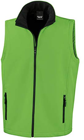 Result R232M Printable Softshell Bodywarmer - Vivid Green, Large