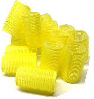 Set of 16 - Medium Size Self Grip Hair Rollers Pro Salon Hairdressing Curlers