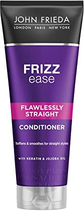 JOHN FRIEDA - Liso Perfecto 250ml, Acondicionador para Pelo Liso, Antiencrespamiento, Alisa, Suaviza y Alinea con Resultados Inmediatos, Contiene Queratina y Aceite de Jojoba