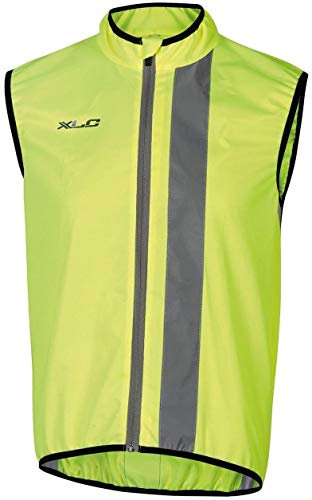 XLC Unisex Radwarnweste-2510190000 Radwarnweste, Yellow, XS