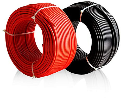 Cable Solar 6mm² Enerflex Solar Rojo y Negro 10 metros + 10 metros total 20 Metros