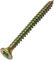 Aerzetix - C45137 - Lot de 100 - Vis à Bois - Ø2.5x30mm - en Acier Laitonné Métal - Tête Fraisée - à Empreinte Cruciforme Pozidriv - Couleur Laitonné