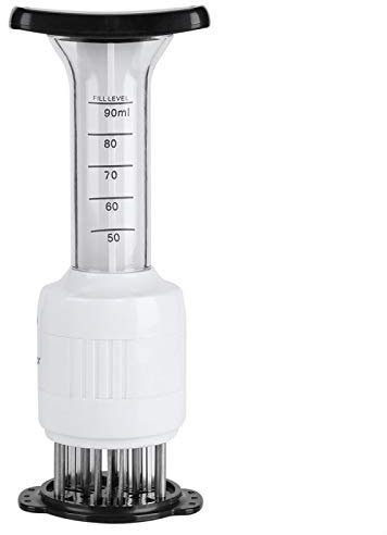 Meat Tenderizer Tool, 30pcs Stainless Steel Needle Injection Tenderizer for Tenderizing and Cooking BBQ, Marinade, Steak, Beef