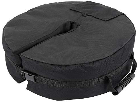Airener 18 inch Detachable Patio Umbrella Base Weight Bag Weatherproof Parasol Umbrella Weights Sand Bags Heavy Duty with handles for Outdoor Pop-up Canopy, Patio Umbrella (1PCS)