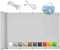 MEEYI Balkon sichtschutz Balkon 50x300cm balkonabdeckung sichtschutz Bambus balkonsichtschutz Kunststoff balkonverkleidung balkonsichtschutz seitensichtschutz UV-beständig für balkongeländer-Weiß