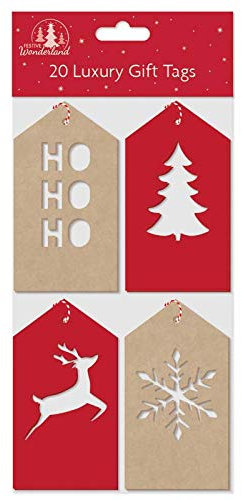 Festive Wonderland (7100) Luxury Kraft Style Gift Tags - Pack of 20