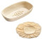 Westmark Gärkörbchen-Set, Gärkörbchen oval + Bezug, Mit Ähre, Peddigrohr/Baumwolle, Hellbeige/Beige, 3235227B