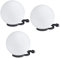 Kugelleuchten Ø 30 cm 3er Set inkl.3m Anschlußkabel Kugellampen IP44 witterungsbeständig E27 Aussenleuchte Garten Deko 230V