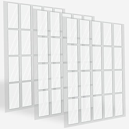 Rusoz Doppelseitiges Klebeband Extra Stark, Multifunktionales Wiederverwendbares Klebeband Doppelseitig Ablösbar 60 Piece Transparent Nano Tape Waschbar Breite 25mm, Länge 50mm