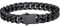 Bestyle Armband Herren Schwarz Panzerkette Armbänder für Herren Edelstahl Glieder Armband für Männer Jungen Armkette Hip Hop Rapper Modeschmuck 9mm Breit, 23cm Lang