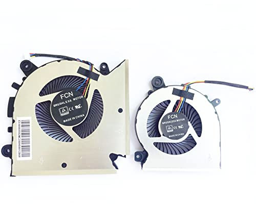 Fleshy Leaf NEW CPU+GPU Cooling Fan Replacement for MSI GF63 GF65 Thin MS-16R1 MS-16R2 MS-16R3 MS-16R5 WF65 PABD08008SH N413 PAAD06015SL N433
