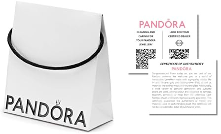 PANDORA Ökologischer Schmuckbeutel mit Echtheitszertifikat: Ringe, Armbänder, Anhänger, Ohrringe und Charms (14 x 14 x 6 cm) (2)