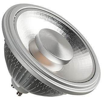 SLV LED QPAR111 Leuchtmittel / Leuchtmittel, Lampe, LED / GU10, 2700K, 12W, 670lm, aluminium, dimmbar, 55Grad