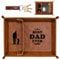 Valet Tray Gifts for Dad from Daughter, Son or Kids | PU Leather Bedside Organiser for Keys, Wallet, Watch | Step Dad Birthday Gift, Best Dad Ever Present for Him
