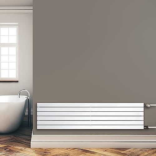 Paneelheizkörper Heizkörper Badheizkörper horizontal 450 x 1800 seitlicher Anschluss (887 Watt nach EN442)