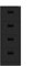 Panana Heavy Duty File Cabinet Metal Storage 4Drawer Organizer Document Sundries Storage Lockable Office Case,Black