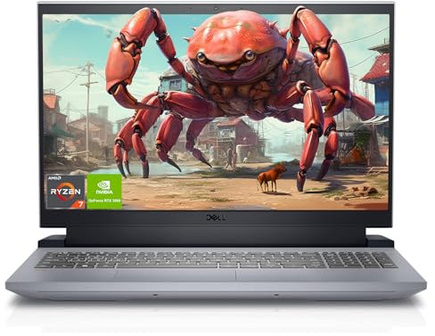 Dell Inspiron Gaming 15 Laptop Display FHD da 15.6, AMD Ryzen 7 6800H, 64 GB DDR5 RAM, SSD PCIe da 2 TB, NVIDIA GeForce RTX 3060, Windows 11 Home, tastiera QWERTZ, grigio