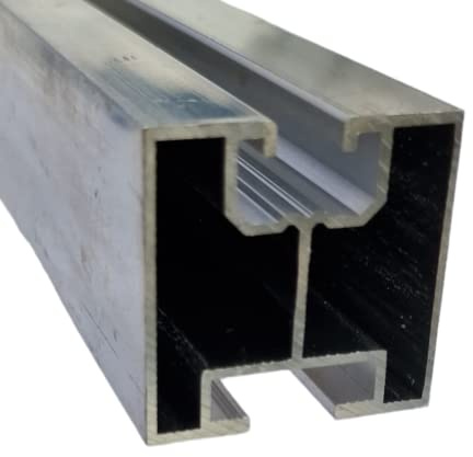 1X Aluprofil 40x40- 2400 mm Teile für Photovoltaikanlagen Hammerkopfschraubenschiene Montageprofil Solarmodul Halterung Montageprofil 2,4 m