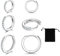 LICHUANUK 3 Paires Acier inoxydable Petites Boucles D'oreilles Plaqué Mini Creole pour Femmes Boucles d'oreilles CZ Hypoallergénique Cartilage Petites Boucles D'oreilles Anneau Piercing 6-10mm