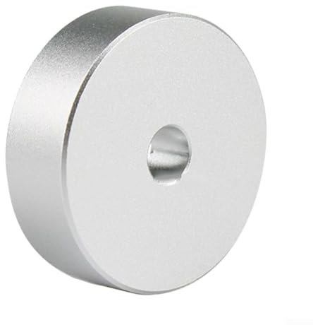45 RPM Spindle Adaptor For 7 Single Vinyl Records Centre Adapter For Vinyl Player Turntables, Aluminum Alloy, Silver