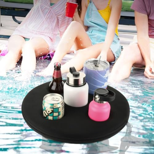Bandeja flotante de espuma para fiesta en la piscina, soporte flotante para bebidas de piscina, bandeja de bebidas de piscina de 5 agujeros, soporte para tazas de ocio en la playa, para piscinas,