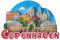 Kühlschrankmagnet, Kopenhagen, das Königreich Dänemark, Reise-Souvenir, 3D-Dekoration, Bastel-Kollektion