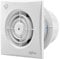 EINTTAX 4 Inch 100mm Bathroom Extractor Fan with Timer, 12W Quiet Powerful Bathroom Fan, Airflow 130m³/h, Wall/Window Mounted Extractor Fan for Kitchen Toilet Garage, Office, 34 dB, White