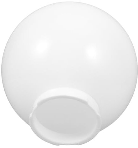 SECFOU Acrylic Lampshade Accessories Outdoor Light Cover Milk White Sphere Lampshade Replacement Cover for Garden Ornaments and Wall Lamp Use