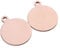 COLLBATH Haustier-id-tags 2er-set 25 Mm Rosen-tags Blanko-tags Für Katzen Hochwertig Kratzfest