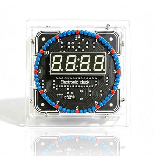 DIDODI DIY Elektronische Uhr Kit Löten Praxis Digital Timer Kit mit Digitalanzeige Lernen Löten & Elektronik für Anfänger, Hobbyisten und Studenten