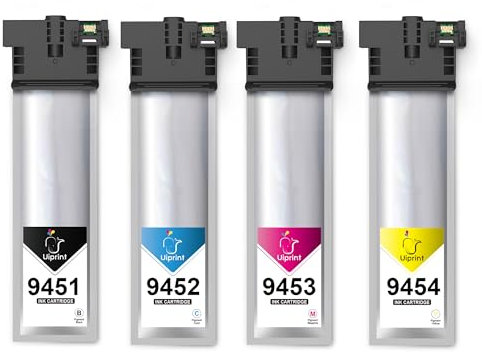 Uiprint T9451 9451 Druckerpatronen für Epson T9451 T9452 T9453 T9454 Kompatibel für Epson Workforce Pro WF-C5710 WF-C5790 WF-C5210 WF-C5290 WFC5710 WFC5790 WFC5210 WFC5290