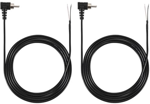 Greluma 2 Pcs Câble audio/vidéo 1,5 m avec fiche RCA vers haut-parleur, fiche RCA mâle vers fil nu, extrémité ouverte, connecteur jack, queue de cochon pour amplificateur, récepteur, haut-parleurs