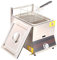 Heihe Friteuse à gaz 6L/12L Friteuse Commerciale en Acier Inoxydable Grande capacité Friteuse de comptoir Allumage par Impulsion électronique Double Panier Double réservoir