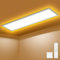 SNADER LED Deckenleuchte Dimmbar - LED Panel 100x25cm, 36W 3600LM Deckenlampe mit Fernbedienung - Nachtlicht Warm - Deckenleuchte Flach für Schlafzimmer Kinderzimmer Wohnzimme Küchenlampe